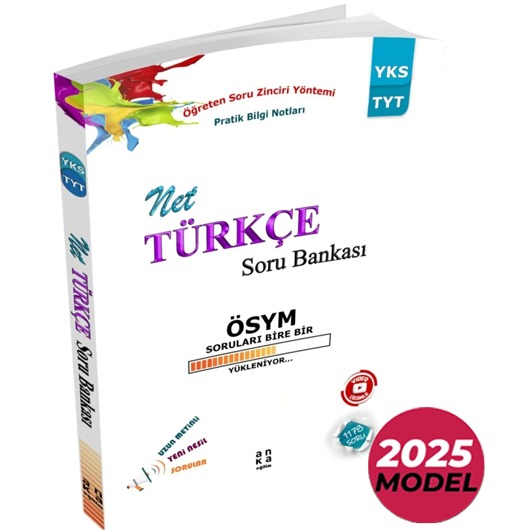 2025 TYT Net Türkçe Soru Bankası – Anka Eğitim Yayınları
